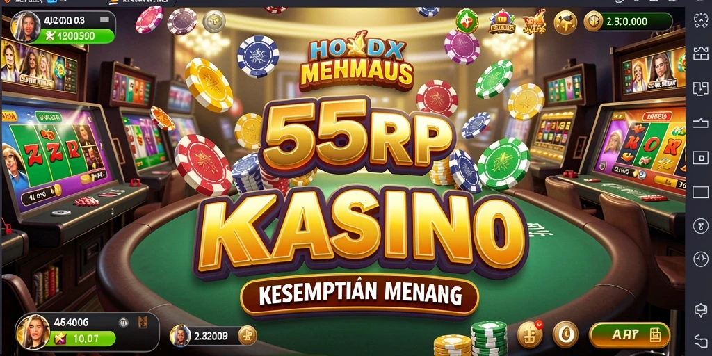 Screenshot gameplay Kasino di 55RP menunjukkan keseruan dan interaktivitas.