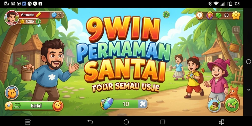 Screenshot gameplay 9WIN menampilkan aksi seru dan penuh warna.