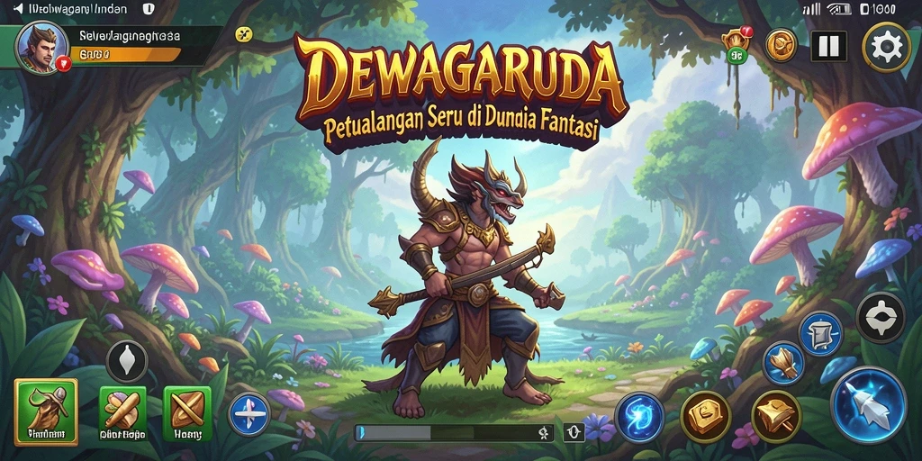Screenshot DEWAGARUDA menampilkan gameplay yang mendebarkan.