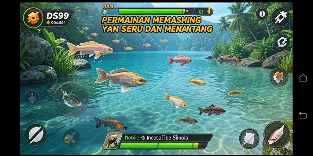 Tangkapan ikan besar dalam gameplay DS99 yang seru.