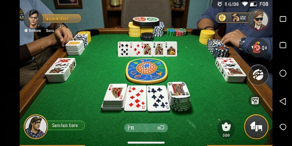 Tampilan gameplay F08 yang seru dan interaktif dalam Gaple.