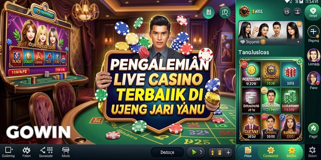 Tampilan gameplay GOWIN yang mendebarkan dalam Live Casino.