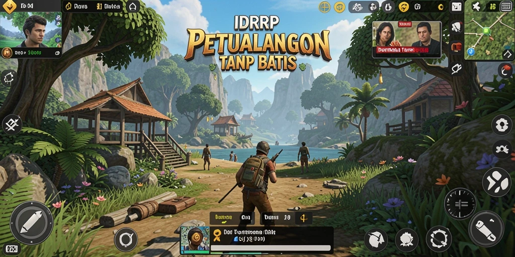 Screenshot gameplay IDRRP menampilkan dunia terbuka yang luas dan detail.