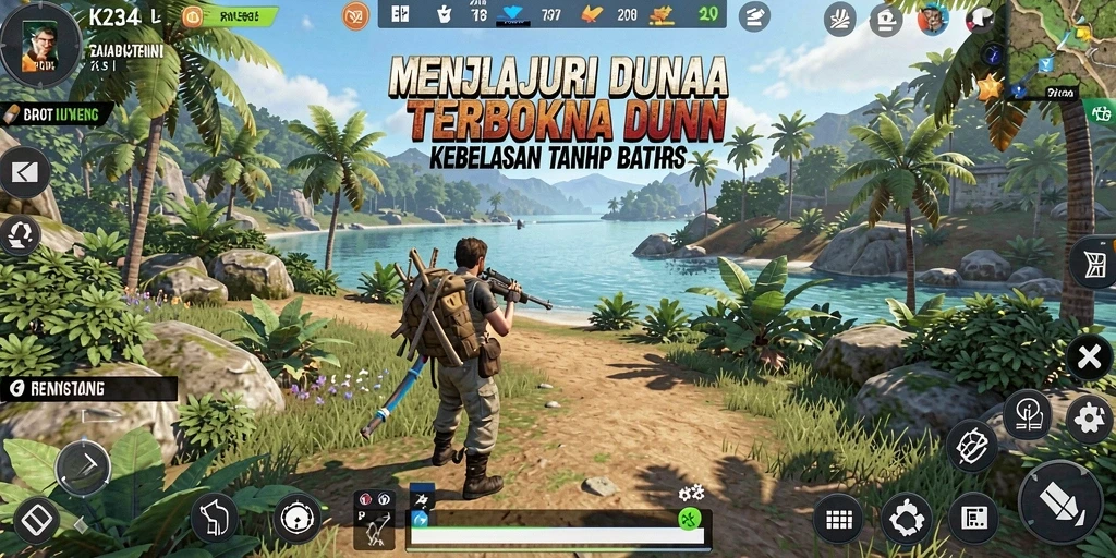 Tampilan gameplay K234 di dunia terbuka yang menakjubkan.