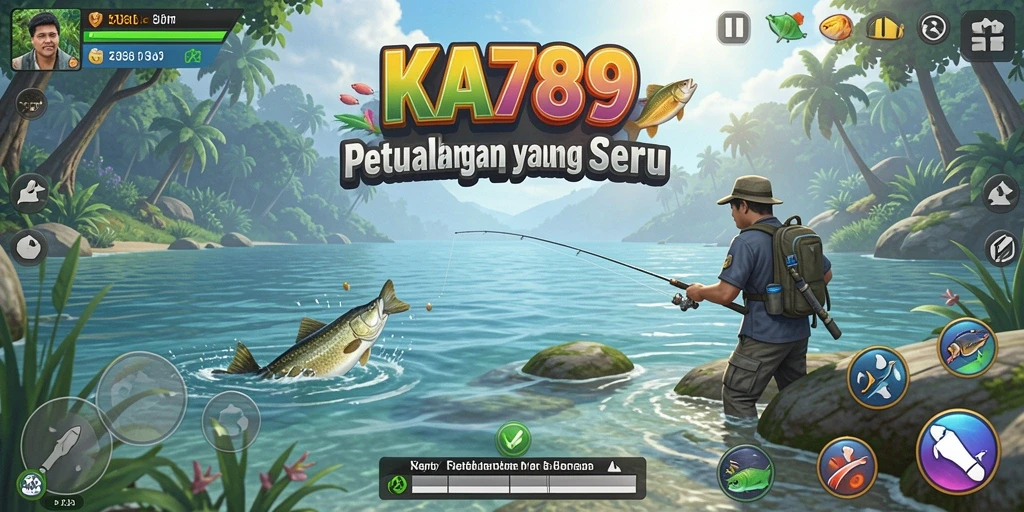 Tampilan menarik dari gameplay memancing di KA789.