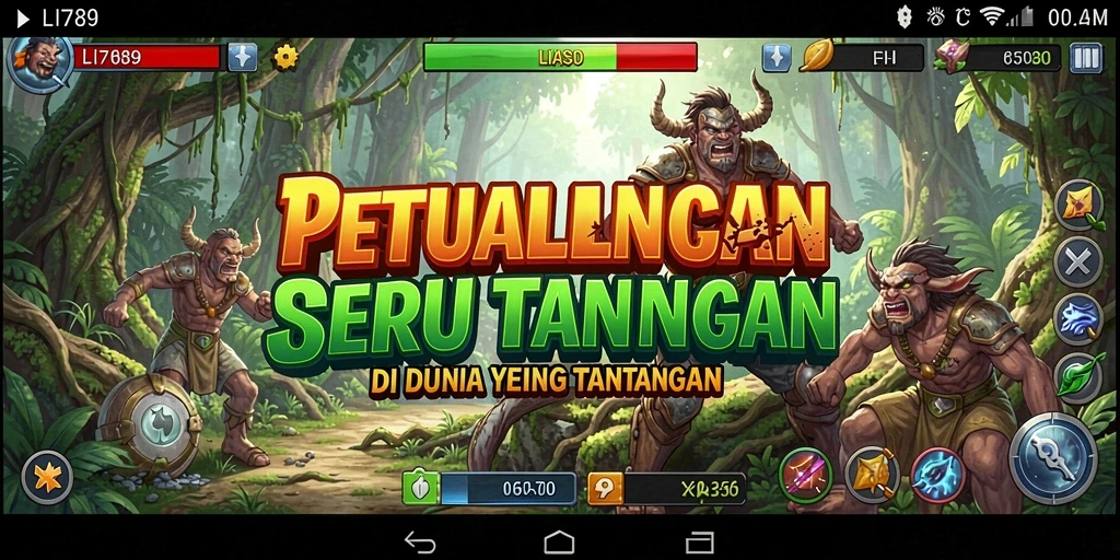 Screenshot LI789 menunjukkan aksi petualangan seru yang menantang.