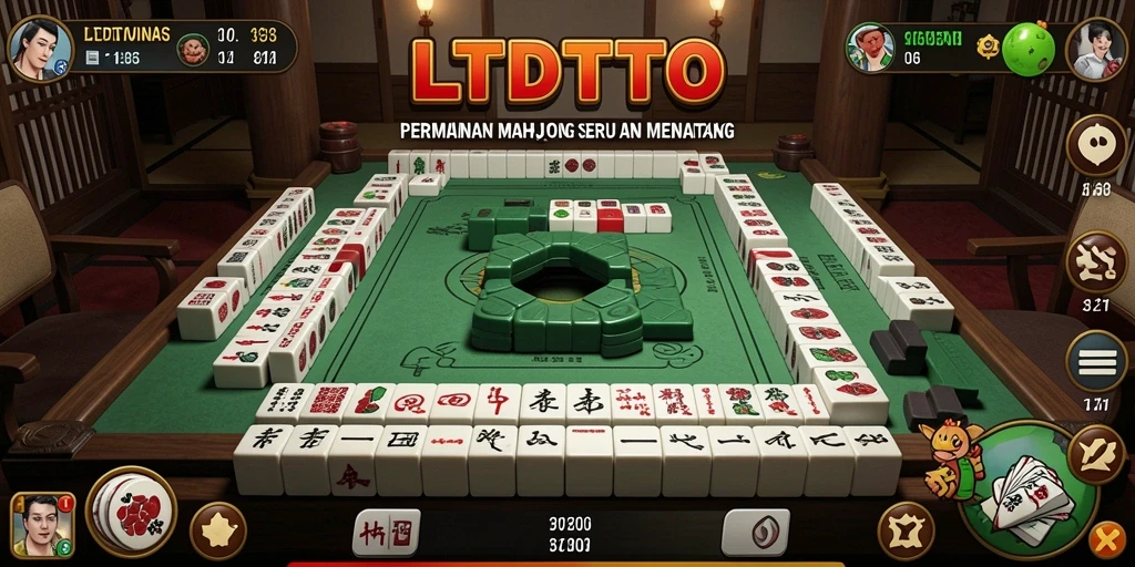 Tampilan menarik dari gameplay LTDTOTO dengan desain Mahjong yang indah.