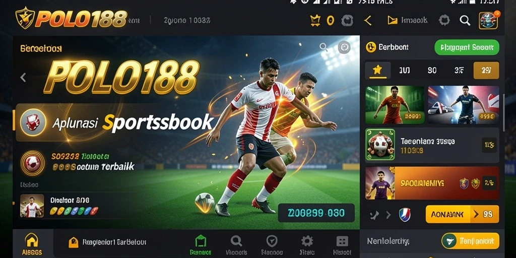 Screenshot utama POLO188 menampilkan antarmuka taruhan olahraga yang menarik.