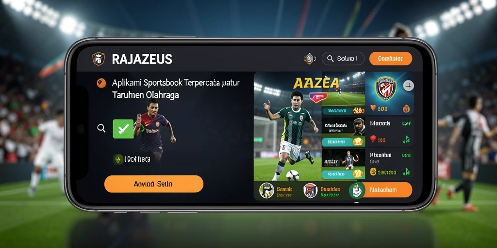Tampilan menarik dari gameplay Sportsbook RAJAZEUS saat bermain taruhan.