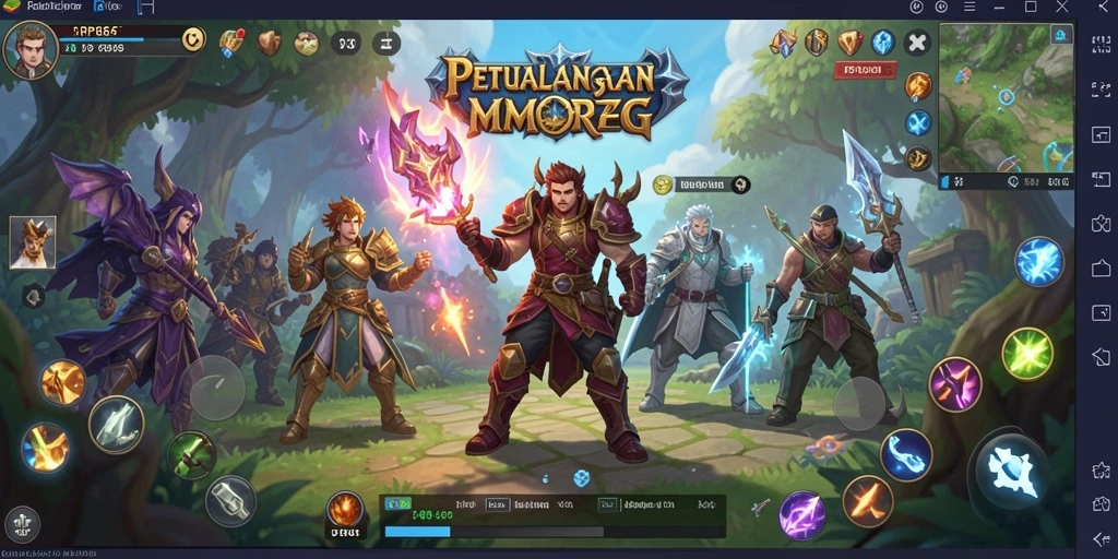 Tampilan gameplay yang mengesankan di dunia RP886.