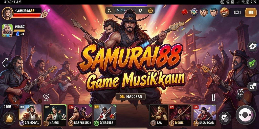 Gameplay <strong>SAMURAI88</strong> yang penuh aksi dengan musik khas.