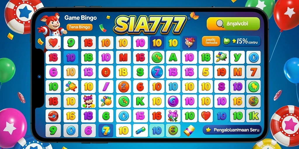 Tampilan utama gameplay SIA777 menunjukkan keseruan permainan Bingo.