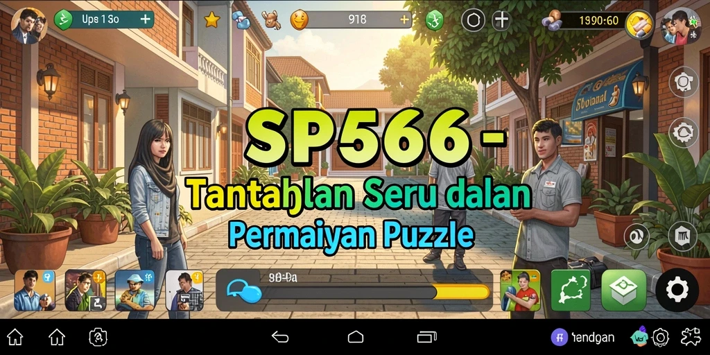 Gameplay SP666 yang seru dan menantang di setiap level puzzle.