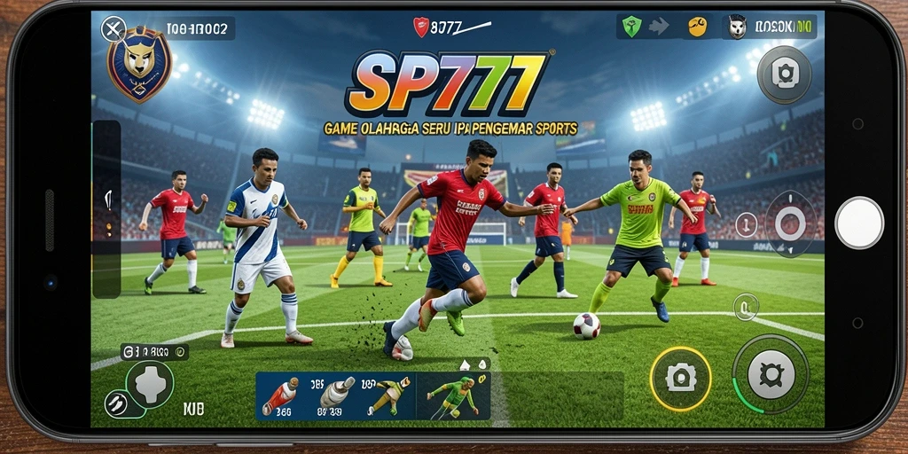Tangkapan layar SP777 menampilkan aksi seru dalam pertandingan olahraga.