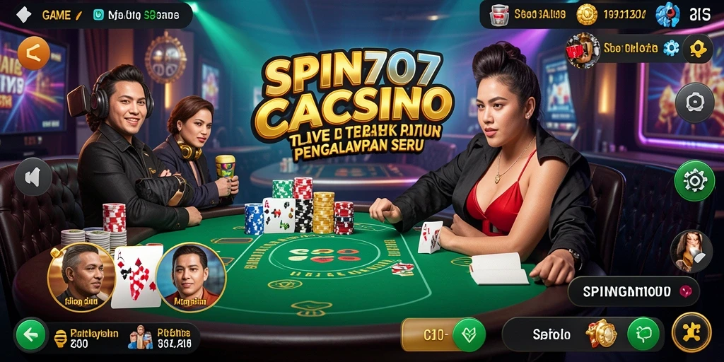 Gameplay seru SPIN707 yang menghadirkan aksi Live Casino langsung.