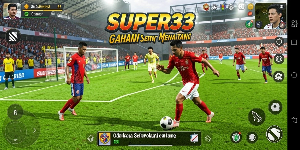 Tampilan gameplay <strong>SUPER33</strong> yang menarik dan penuh aksi olahraga.