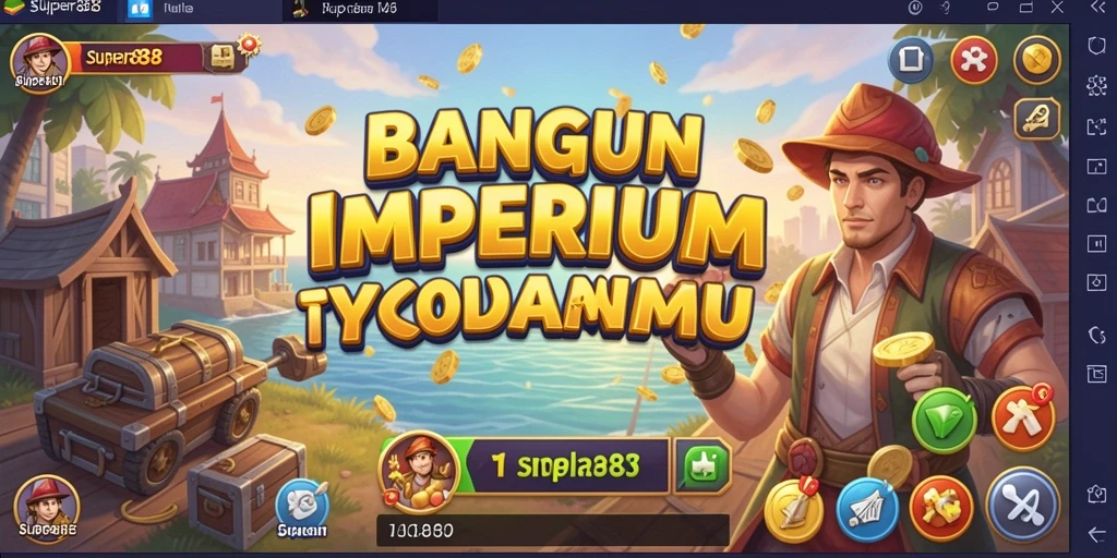 Tampilan gameplay SUPER88 yang penuh warna dan menarik.