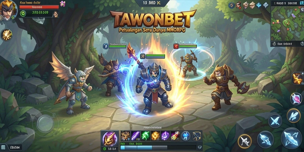 Gameplay seru di TAWONBET dengan petualangan MMORPG.
