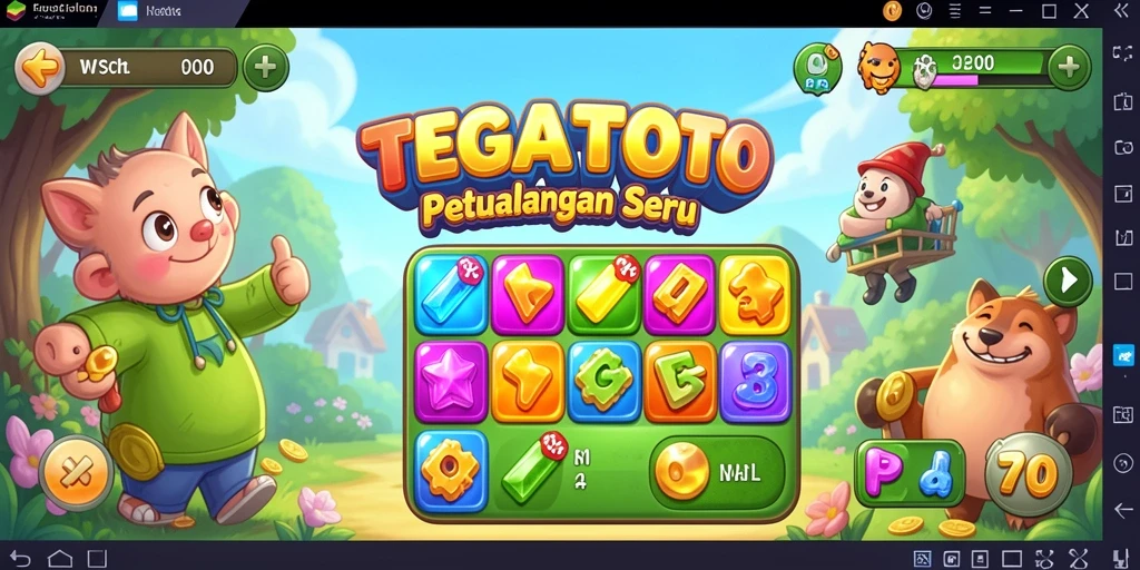 Gameplay Match-3 penuh warna dan menantang.