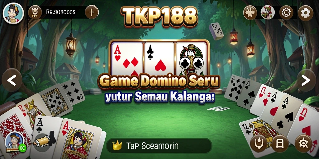 Screenshot gameplay TKP188 yang menampilkan keasyikan bermain Domino.