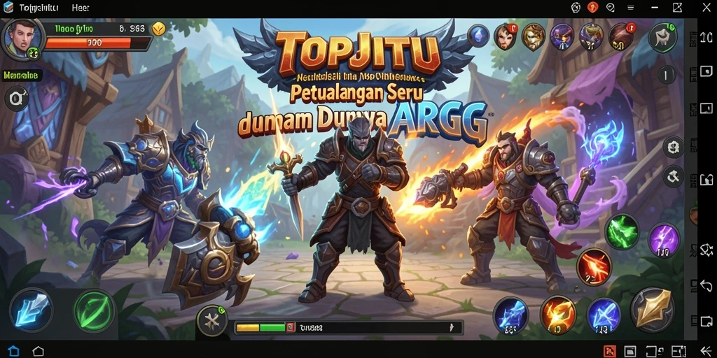 Tampilan gameplay ARPG yang mendebarkan di TOPJITU.