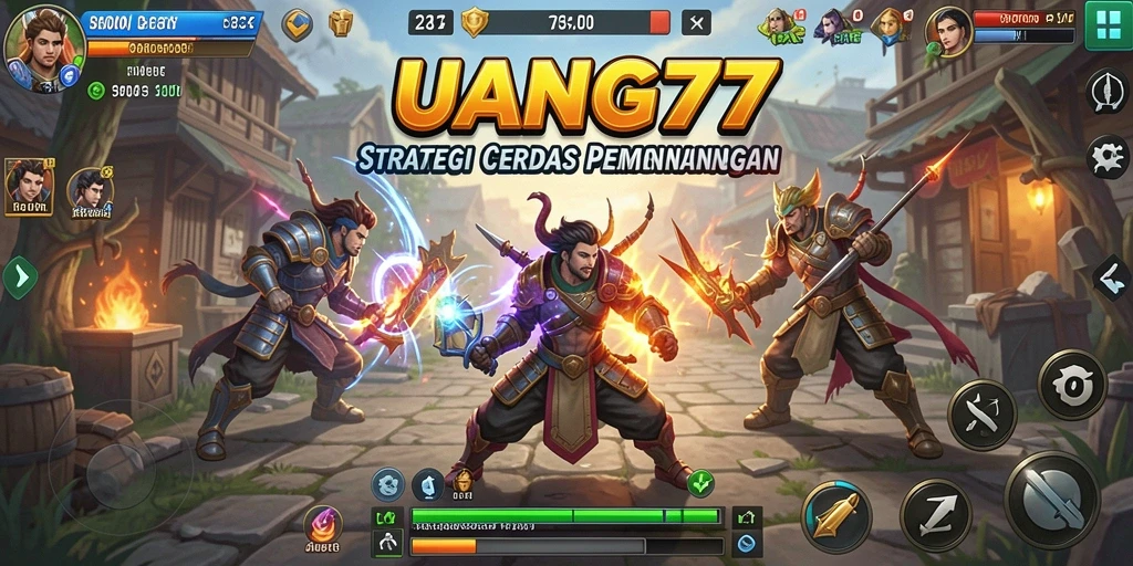 Tampilan gameplay UANG77 yang menegangkan dan strategis.