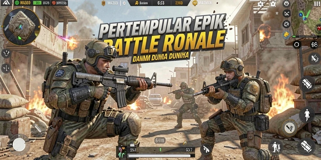 Gameplay seru dan strategis dalam WA369 Battle Royale.